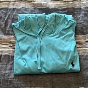 Blue Polo Hoodie T-shirt